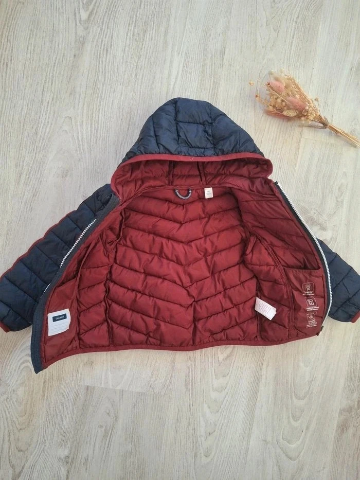 Chaqueta/Chaqueta de niño bicolor azul marino/burdeos Okaïdi - 4 años – photo 7